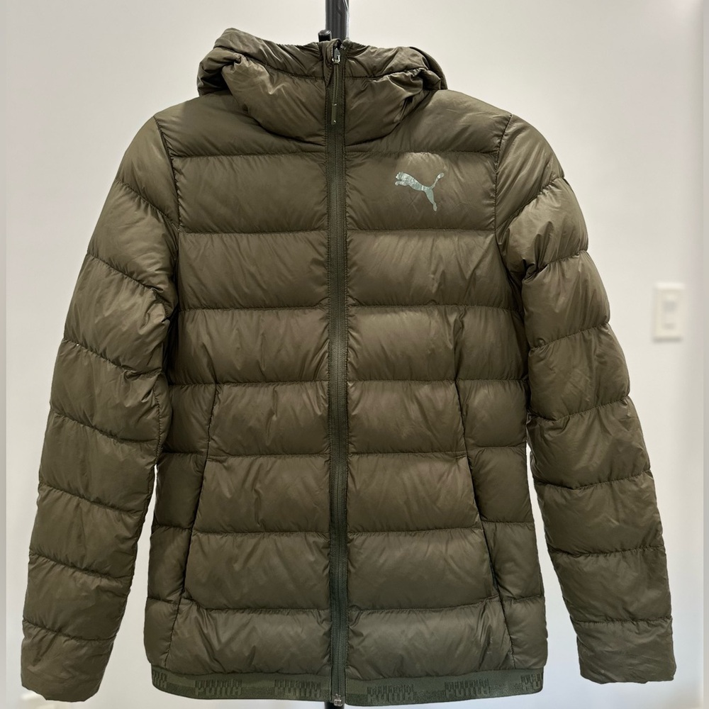 PUMA Women’s  Khaki Puffer Jacket